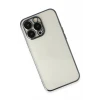 Newface Apple iPhone 14 Pro Max Kılıf Razer Lensli Silikon - Siyah