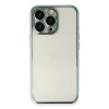 Newface Apple iPhone 14 Pro Max Kılıf Razer Lensli Silikon - Yeşil