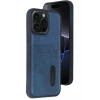 Newface Apple iPhone 14 Pro Max Kılıf Sara Kartvizitli Deri Kılıf - Lacivert