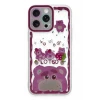 Newface Apple iPhone 14 Pro Max Kılıf Sweet Desenli Silikon Kapak - Pembe