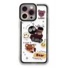 Newface Apple iPhone 14 Pro Max Kılıf Sweet Desenli Silikon Kapak - Sarı