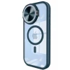Newface Apple iPhone 14 Pro Max Kılıf Teleskop Lens Magsafe Silikon Kapak - Lacivert