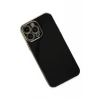 Newface Apple iPhone 14 Pro Max Kılıf Volet Silikon - Siyah