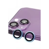 Newface Apple iPhone 14 Raze Metal Kamera Lens - Mavi