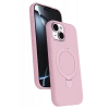 Newface Apple iPhone 14 Regal Magsafe Standlı Kapak - Açık Pembe