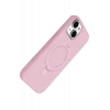 Newface Apple iPhone 14 Regal Magsafe Standlı Kapak - Açık Pembe