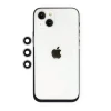 Newface Apple iPhone 14 Shine Kamera Lens - Gümüş