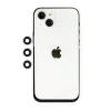 Newface Apple iPhone 14 Shine Kamera Lens - Gümüş