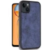 Newface Apple iPhone 15 Kılıf Aras Deri Kapak - Lacivert