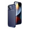 Newface Apple iPhone 15 Kılıf Auto Focus Karbon Kapak - Lacivert