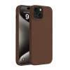 Newface Apple iPhone 15 Kılıf First Silikon - Kahverengi
