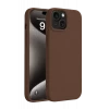 Newface Apple iPhone 15 Kılıf First Silikon - Kahverengi