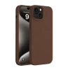 Newface Apple iPhone 15 Kılıf First Silikon - Kahverengi
