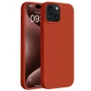 Newface Apple iPhone 15 Kılıf First Silikon - Kırmızı