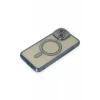 Newface Apple iPhone 15 Kılıf Joke Simli Magneticsafe Kılıf - Lacivert