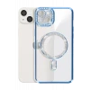 Newface Apple iPhone 15 Kılıf Joke Simli Magneticsafe Kılıf - Mavi
