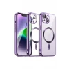 Newface Apple iPhone 15 Kılıf Kross Magneticsafe Kapak - Mor
