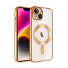 Newface Apple iPhone 15 Kılıf Kross Magneticsafe Kapak - Turuncu