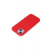 Newface Apple iPhone 15 Kılıf Nano içi Kadife Silikon - Kırmızı