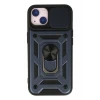 Newface Apple iPhone 15 Kılıf Pars Lens Yüzüklü Silikon - Lacivert