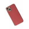 Newface Apple iPhone 15 Kılıf Volet Silikon - Kırmızı