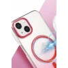 Newface Apple iPhone 15 Plus Glossy Magsafe Kapak - Pembe