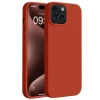 Newface Apple iPhone 15 Plus Kılıf First Silikon - Kırmızı