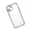 Newface Apple iPhone 15 Plus Kılıf Montreal Silikon Kapak - Gri