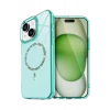 Newface Apple iPhone 15 Plus Live Diamond Magsafe Kapak - Yeşil