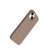 Newface Apple iPhone 15 Plus Regal Magsafe Standlı Kapak - Çöl Titanyum