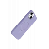 Newface Apple iPhone 15 Plus Regal Magsafe Standlı Kapak - Lila