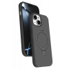 Newface Apple iPhone 15 Plus Regal Magsafe Standlı Kapak - Titan Gri