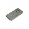 Newface Apple iPhone 15 Pro Kılıf Joke Simli Magneticsafe Kılıf - Gri