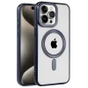 Newface Apple iPhone 15 Pro Kılıf Kronos Magsafe Kapak - Lacivert
