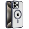 Newface Apple iPhone 15 Pro Kılıf Kronos Magsafe Kapak - Lacivert