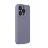 Newface Apple iPhone 15 Pro Kılıf Nano içi Kadife Silikon - Lila