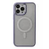 Newface Apple iPhone 15 Pro Kılıf Room Magneticsafe Silikon - Lila