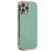 Newface Apple iPhone 15 Pro Kılıf Volet Silikon - Açık Yeşil