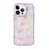 Newface Apple iPhone 15 Pro Lumi Desenli Kapak - Mor