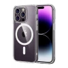 Newface Apple iPhone 15 Pro Max Combo Sert Şeffaf Magsafe Kapak - Şeffaf