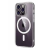 Newface Apple iPhone 15 Pro Max Combo Sert Şeffaf Magsafe Kapak - Şeffaf
