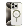 Newface Apple iPhone 15 Pro Max Kılıf Erozi Magsafe Kapak - Gri