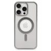 Newface Apple iPhone 15 Pro Max Kılıf Erozi Magsafe Kapak - Gümüş
