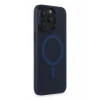 Newface Apple iPhone 15 Pro Max Kılıf Lodos Magneticsafe Mat Kapak - Mavi