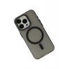 Newface Apple iPhone 15 Pro Max Kılıf Lodos Magneticsafe Mat Kapak - Siyah