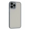 Newface Apple iPhone 15 Pro Max Kılıf Montreal Silikon Kapak - Gri