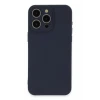 Newface Apple iPhone 15 Pro Max Kılıf Nano içi Kadife Silikon - Lacivert