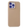 Newface Apple iPhone 15 Pro Max Kılıf Nano içi Kadife Silikon - Pudra
