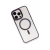 Newface Apple iPhone 15 Pro Max Kılıf Room Magneticsafe Silikon - Derin Mor