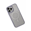Newface Apple iPhone 15 Pro Max Kılıf Room Magneticsafe Silikon - Lila